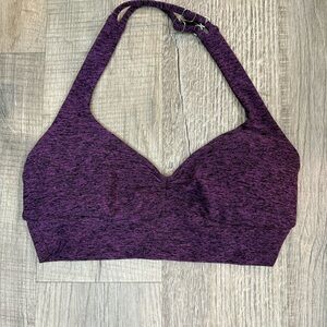 Bombshell Sportswear deep purple Halter Bralette